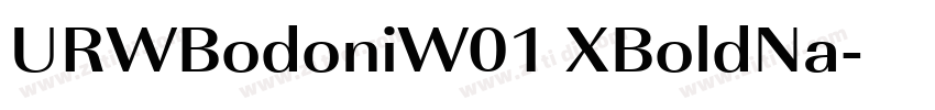 URWBodoniW01 XBoldNa字体转换 URWBodoniW01 XBoldNa字体转换
